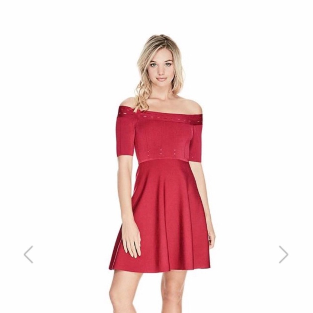 SOLD - NWT GUESS Off Shoulder Half Sleeve Dress